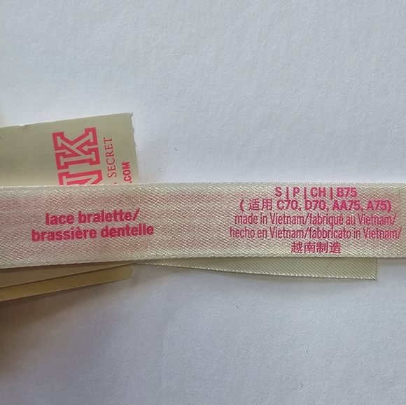 PINK by Victoria's Secret Lace Plunge Bralette Racerback Size Small - Picture 6 of 6